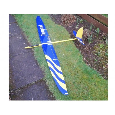 Planeadores RC - Tomcat todo fibra aprox.2.60m azul y amarillo RCRCM - FLASH RC