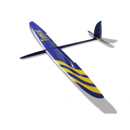 Planeurs RC - Tomcat tout fibre env.2.60m bleu & jaune RCRCM - FLASH RC