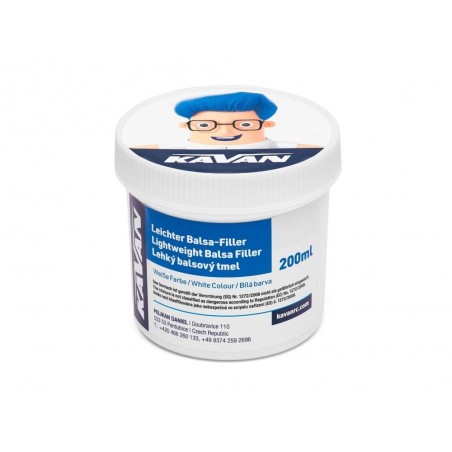 Boca de poro - Masilla balsa KAVAN lite 200ml (color blanco) - FLASH RC