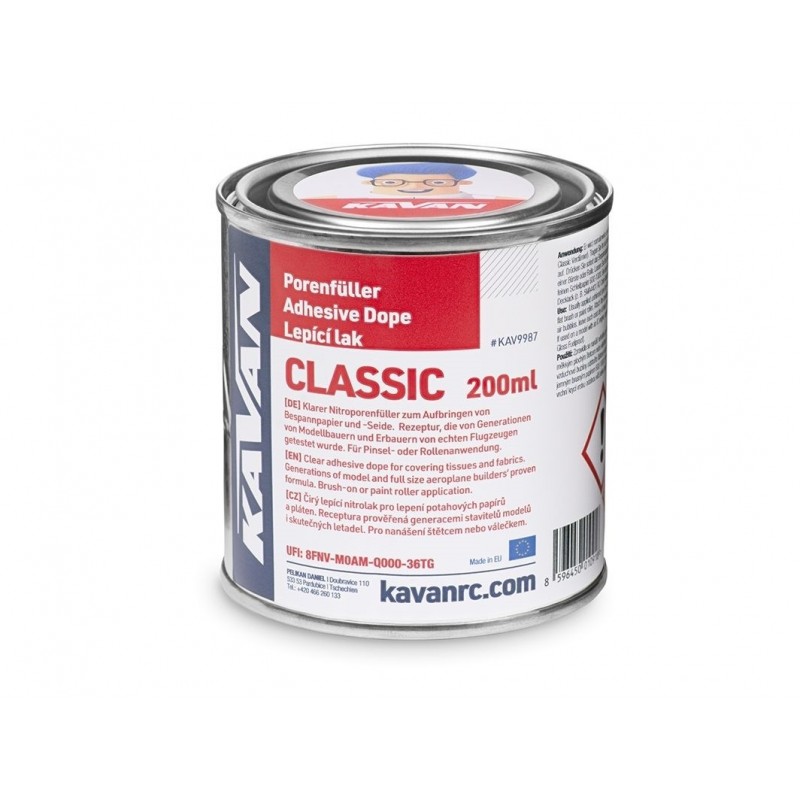 Coatings / Thinners - Nitrocellulose coating CLASSIC 200ml Kavan - FLASH RC
