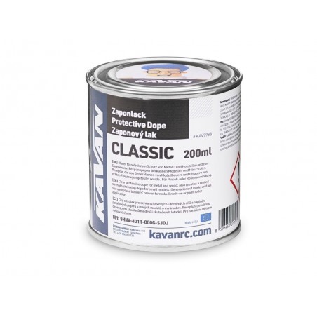 Coatings / Thinners - Nitrocellulose protective coating CLASSIC 200ml Kavan - FLASH RC