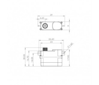 Servo alu digital métal DS75K-R MKS - FLASH RC 2