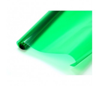 Schrumpfbare Bespannung - 2m-Rolle grün-transparente Bespannung (Breite 64cm) - FLASH RC