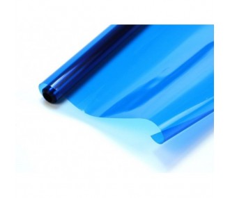 Heat-shrinkable interlining - 2m roll of blue transparent interlining (width 64cm) - FLASH RC