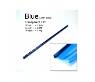 Heat-shrinkable interlining - 2m roll of blue transparent interlining (width 64cm) - FLASH RC 2