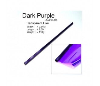Rouleau 2m entoilage FLASH RC violet foncé transparent (largeur 64cm) - FLASH RC 2
