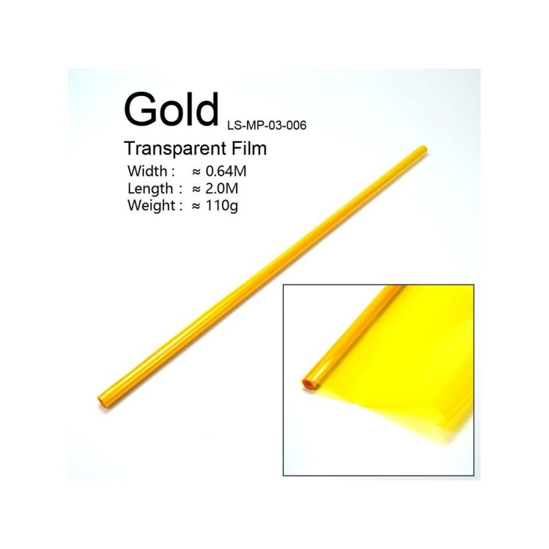 Rouleau 2m entoilage FLASH RC jaune transparent (largeur 64cm) - FLASH RC
