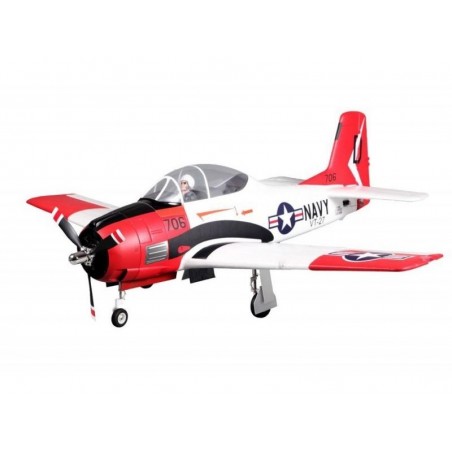 Warbirds RC - FMS T-28 (V4) aereo rosso PNP ca.1.40m - FLASH RC