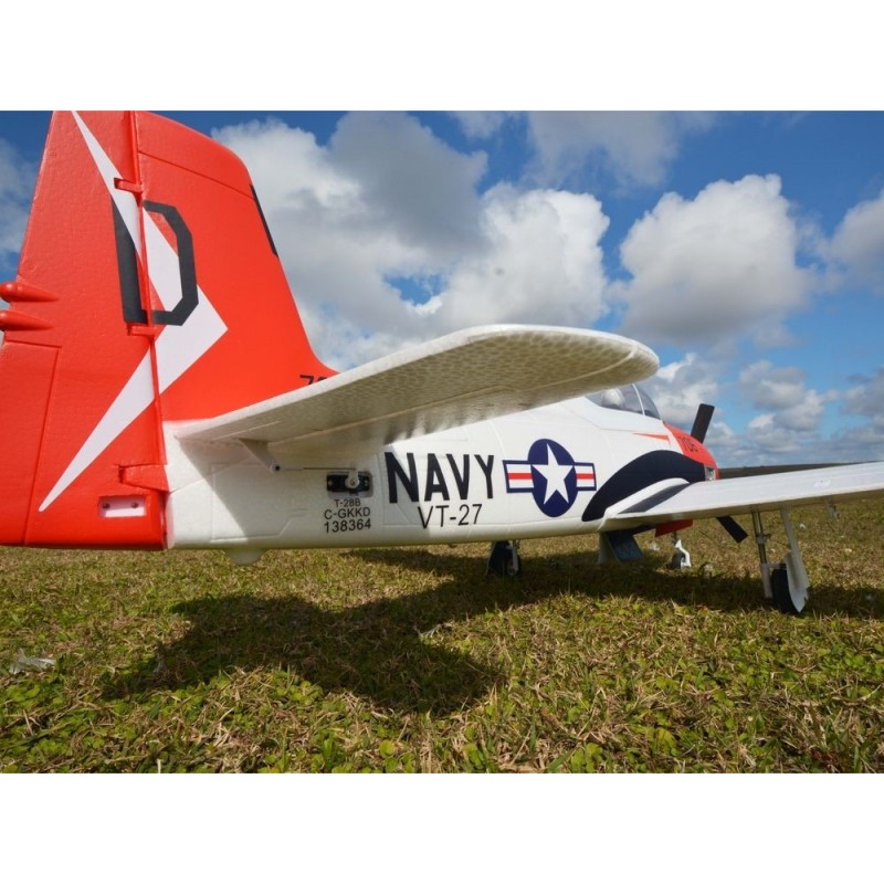 Warbirds RC - Flugzeug FMS T-28 (V4) Red PNP ca.1.40m - FLASH RC