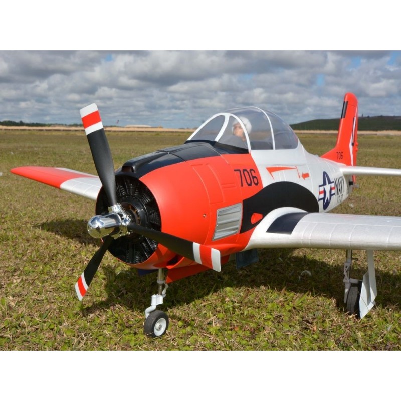 Warbirds RC - FMS T-28 (V4) Red PNP Aircraft approx.1.40m - FLASH RC