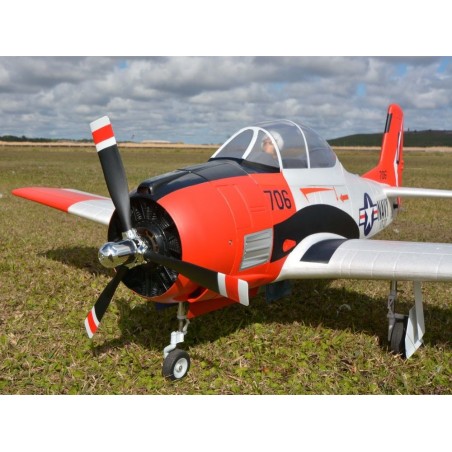 Avion FMS T-28 (V4) Red PNP env.1.40m - FLASH RC