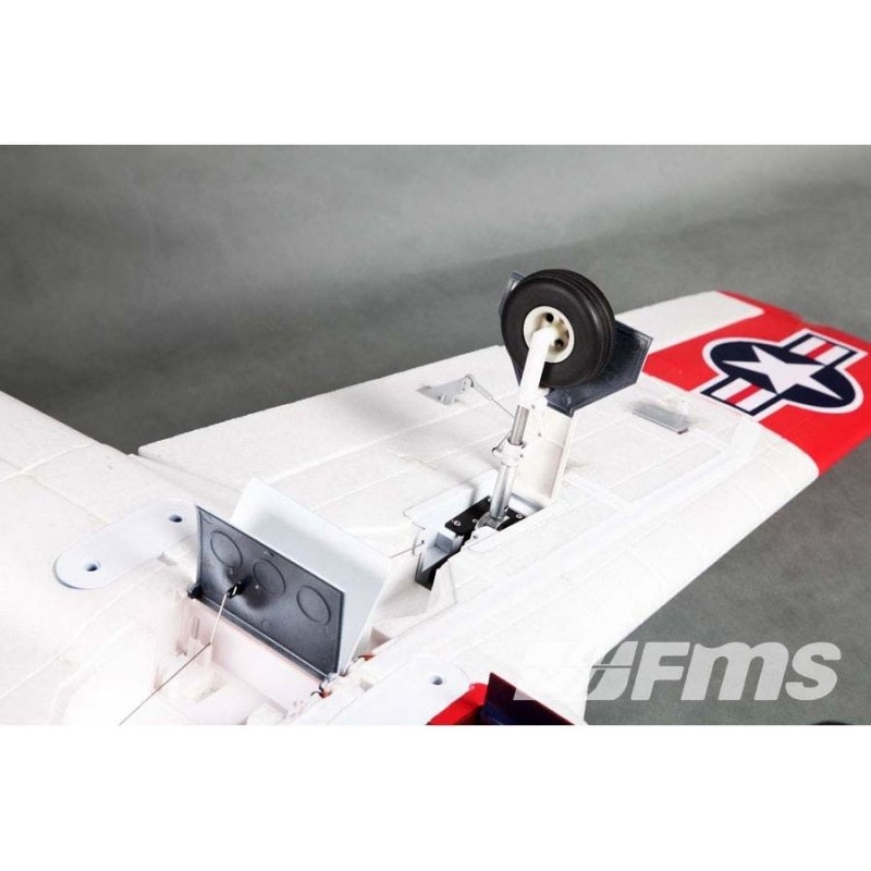 Warbirds RC - FMS T-28 (V4) aereo rosso PNP ca.1.40m - FLASH RC