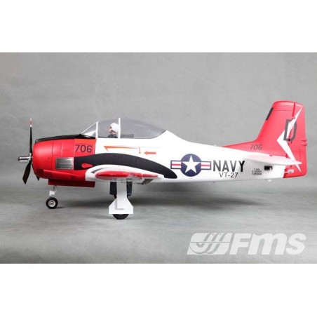 Warbirds RC - Flugzeug FMS T-28 (V4) Red PNP ca.1.40m - FLASH RC