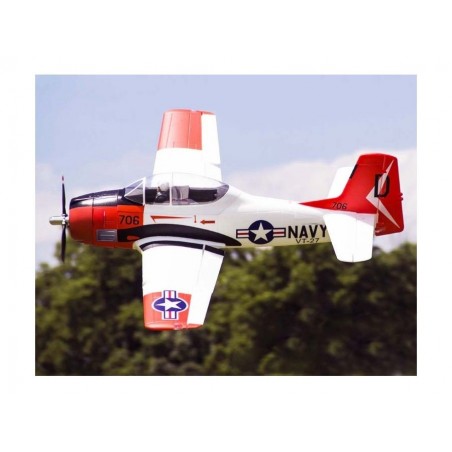 Warbirds RC - FMS T-28 (V4) Avión PNP Rojo aprox.1.40m - FLASH RC