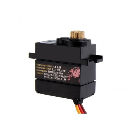 Servos - EMAX ES3452 MG digital servo (15.5g, 2.6kg/cm, 0.16s/60°) - FLASH RC