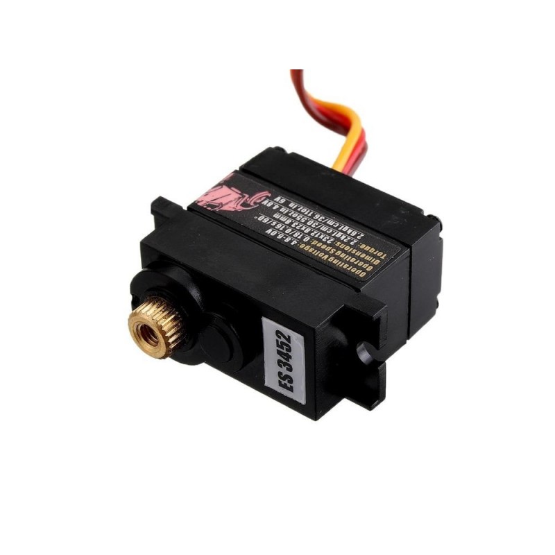 Servos - EMAX ES3452 MG servo digital (15.5g, 2.6kg/cm, 0.16s/60°) - FLASH RC