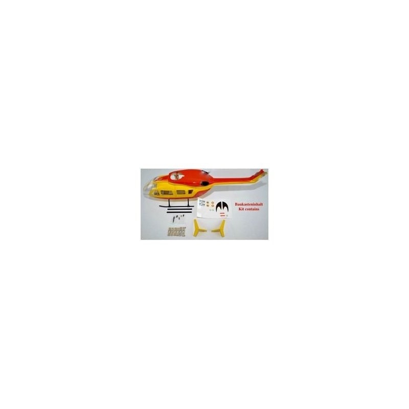 Rumpf, Zubehör Hubschrauber - EC-145 Zivile Sicherheit Klasse 450 - FLASH RC