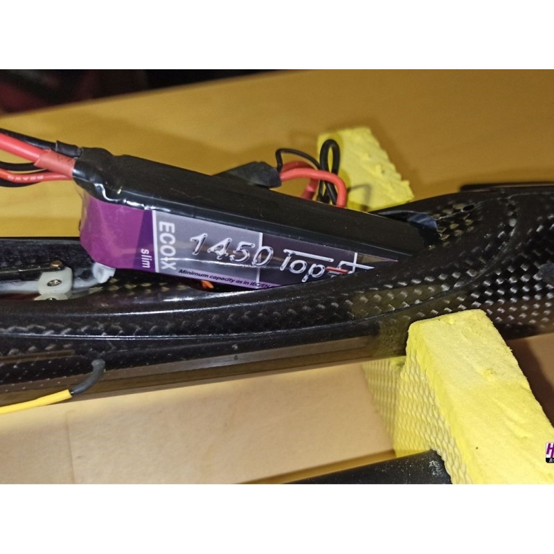 Batteries de propulsion avions RC - Batterie Lipo Hacker TopFuel Eco-X SLIM MTAG, lipo 3S 11.1V 1450mAh 20C prise XT60 - FLASH R