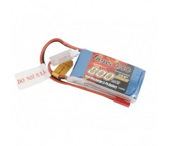 Batterie per la propulsione di aerei RC - Batteria Gen ace lipo 2S 7.4V 800mAh 45C jst-bec plug - FLASH RC