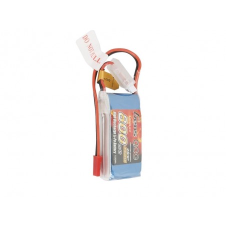 Batterien für den Antrieb von RC-Flugzeugen - Batterie Gen ace lipo 2S 7.4V 800mAh 45C prise jst-bec - FLASH RC