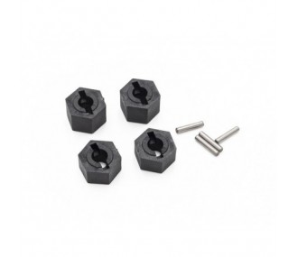Hexagones + Clavettes de roue STX FUNTEK (x4) - FLASH RC