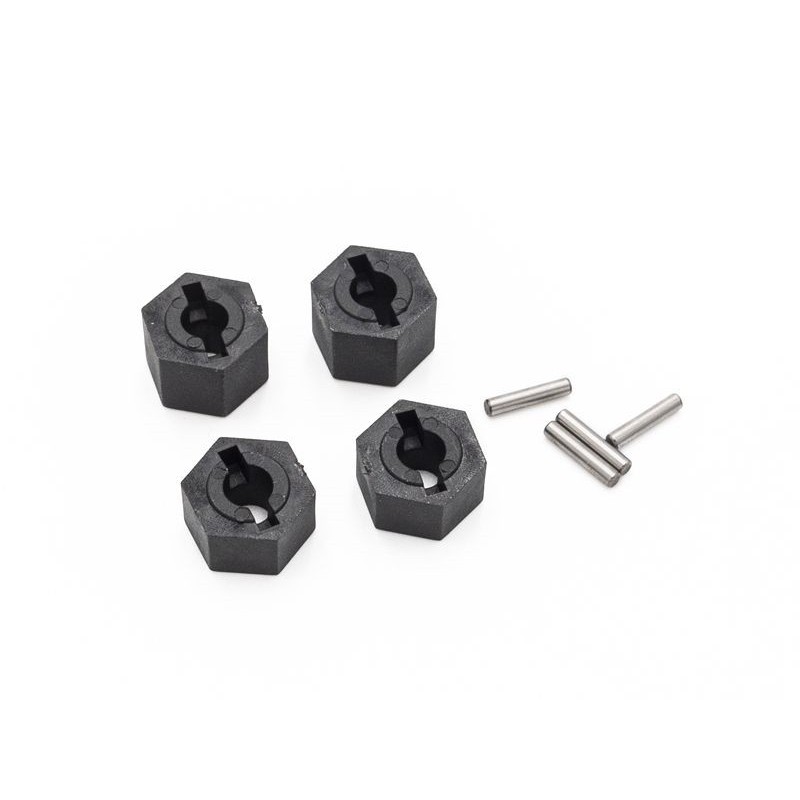 Spare parts for RC cars - Hexagons + Wheel keys STX FUNTEK (x4) - FLASH RC
