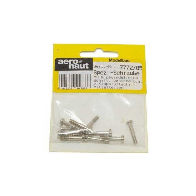 Cones for folding propellers - Replacement M3x20 screws for AERONAUT blade holders - FLASH RC