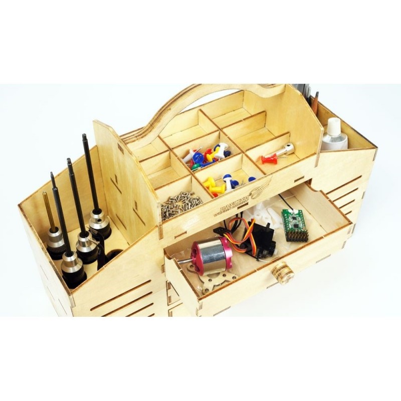 Attrezzi da officina - Cassetta degli attrezzi PTC da montare 30x15x10,5cm - FLASH RC
