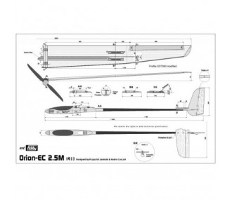 RC Motorgliders - Orion ECL approx.2.50m Art Hobby - FLASH RC 2