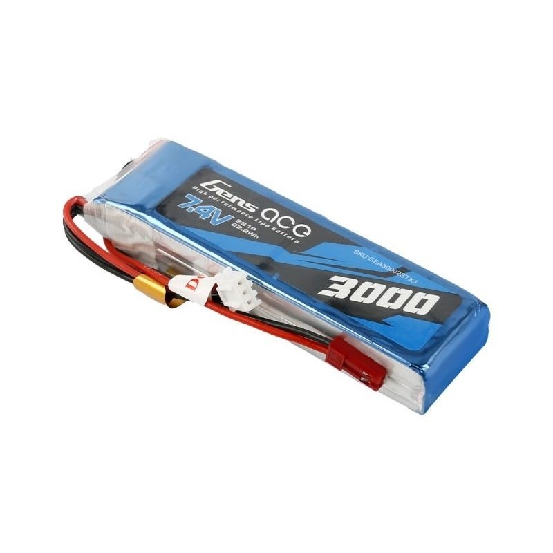 Senderbatterien - Batterie Tx Gensace lipo 2S 7.4V 3000mAh für Frsky Taranis X9D 2019 plus / SE 2019 - FLASH RC