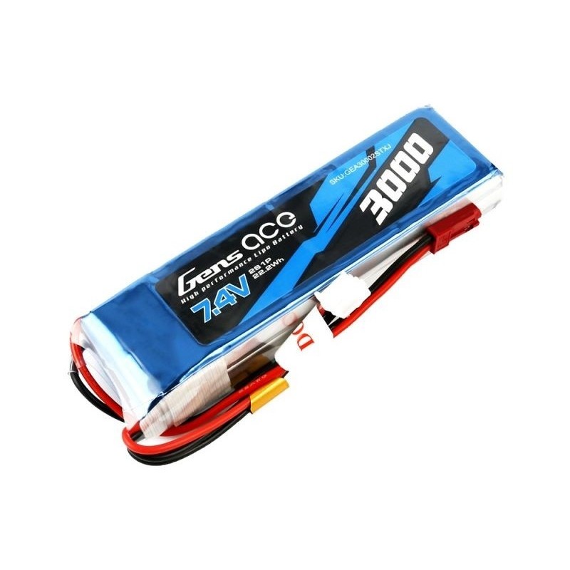 Baterías Transmisor - Tx Gensace lipo 2S 7.4V 3000mAh batería para Frsky Taranis X9D 2019 plus / SE 2019 - FLASH RC