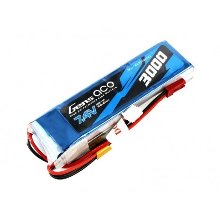 Batterie per trasmettitori - Tx Gensace lipo 2S 7.4V 3000mAh batteria per Frsky Taranis X9D 2019 plus / SE 2019 - FLASH RC