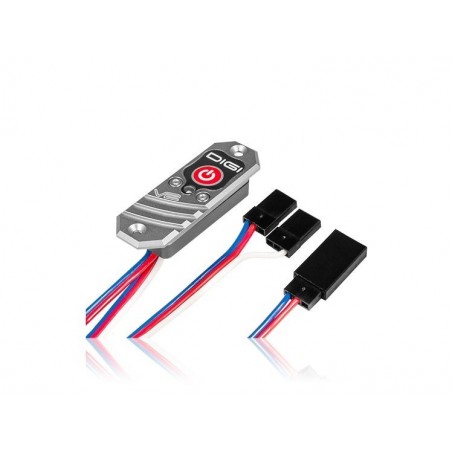 Beccuccio lineare - Alimentazione singola regolata DigiSwitch V2, 6,0/7,6V - Prese PowerBox JR/JR - FLASH RC
