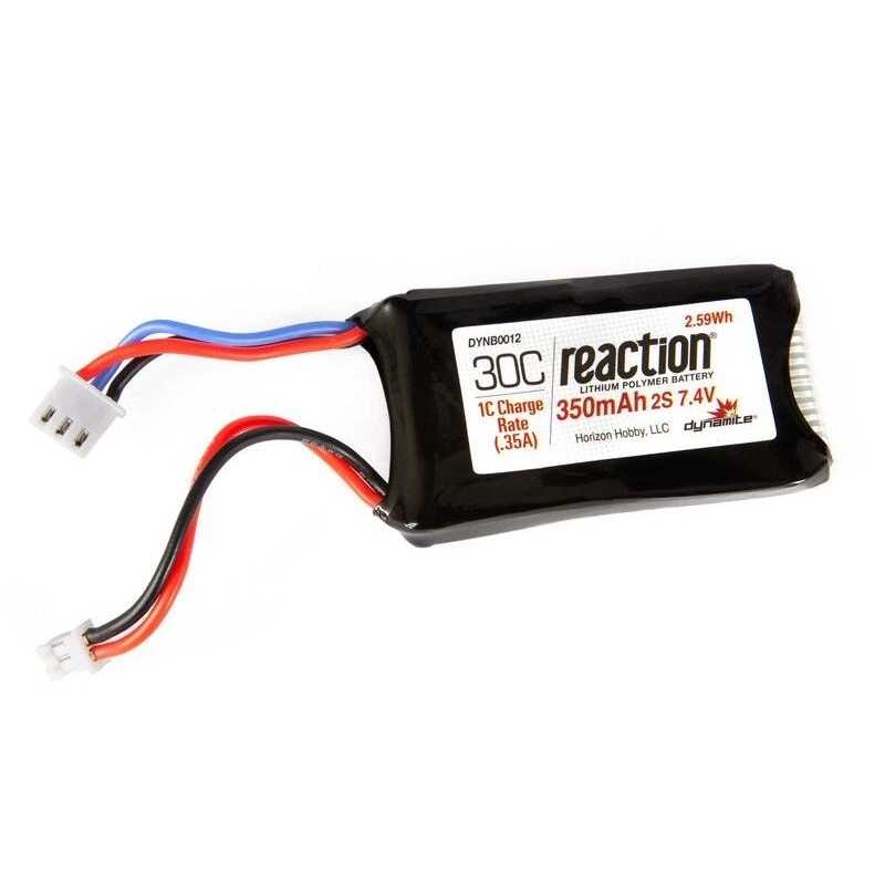 Batterie per auto e barche RC - Batteria Lipo 2S 7.4V 350mAh 30C (connettore PH 2.0) Dynamite - FLASH RC