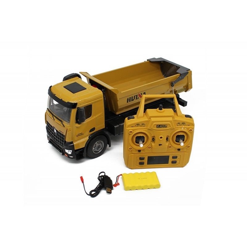 RC Dump Trucks and Construction Vehicles - Huina 10 Channel 2.4GHz RTR Dump Truck (CY1582) - FLASH RC
