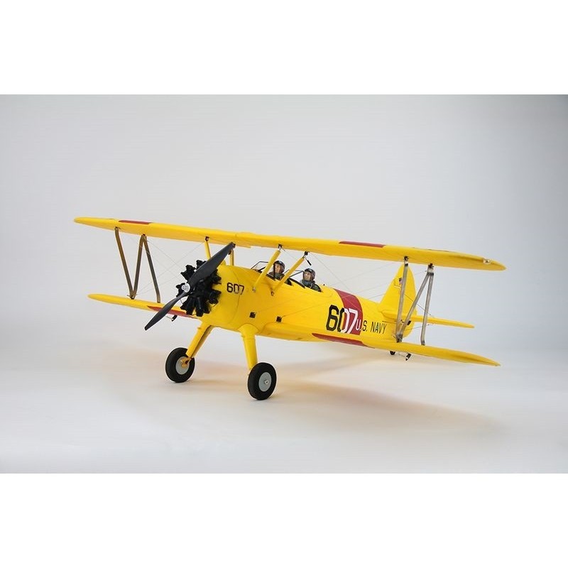 Avion Dynam PT-17 Jaune PNP env. 1.30m - FLASH RC - Le leader des avions modèlisme RC