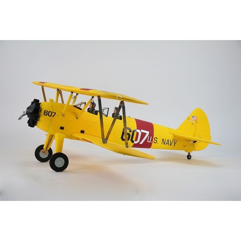Avion Dynam PT-17 Jaune PNP env. 1.30m - FLASH RC - Le leader des avions modèlisme RC