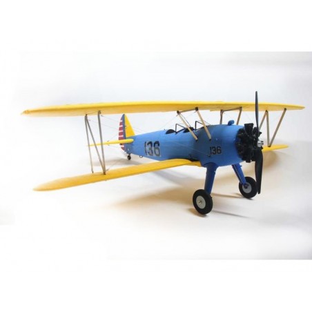 RC Model Aircraft - Dynam PT-17 Blue PNP Aircraft approx. 1.30m - FLASH RC