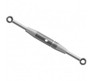 Turnbuckle - Turnbuckle nickel plated brass M3, 50-74mm KAVAN (2 pcs) - FLASH RC