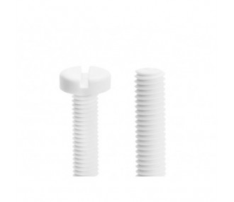 Vis nylon - Vis nylon M3x25mm tête fendue KAVAN (10 pcs) - FLASH RC