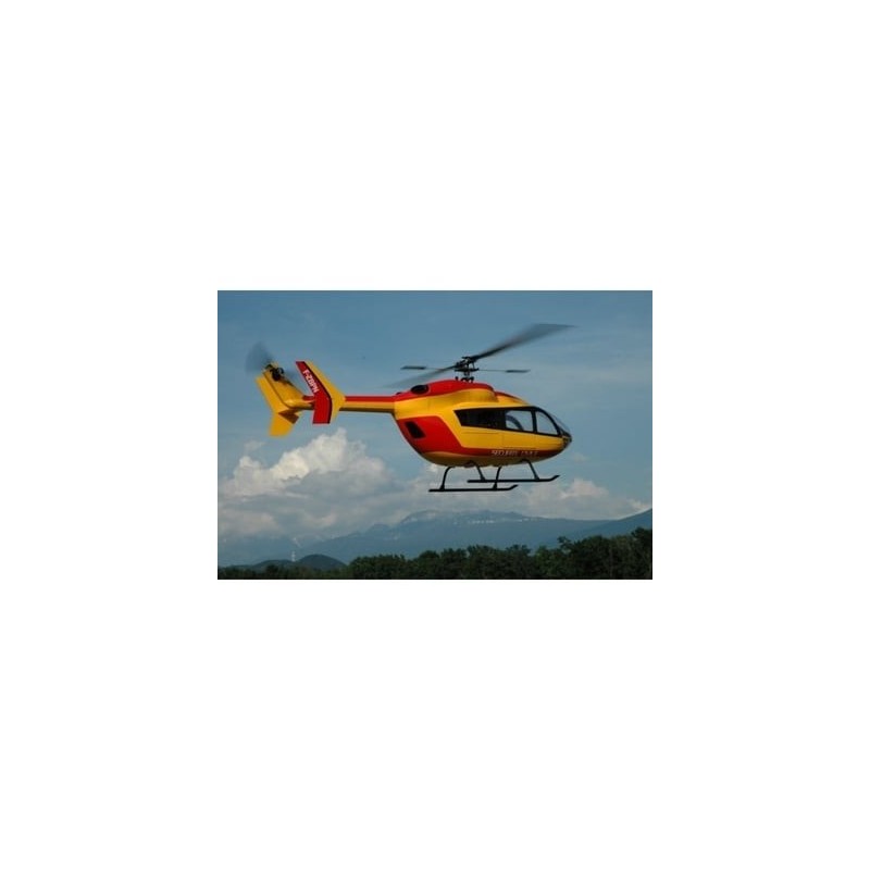 Rumpf, Zubehör Hubschrauber - EC-145 Sécurité Civile Klasse 600 - FLASH RC