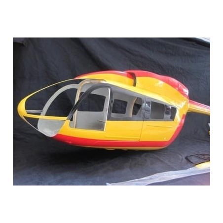 Rumpf, Zubehör Hubschrauber - EC-145 Sécurité Civile Klasse 600 - FLASH RC