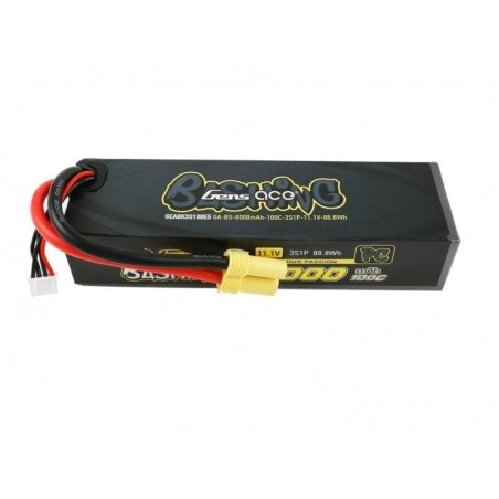 Batterien für RC-Autos und Boote - Batterie Gens Ace Bashing-Series, Lipo 3S 11.1V 8000mAh 100C Prise EC5 - FLASH RC