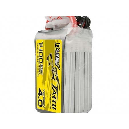 Batteries de propulsion avions RC - Batterie Tattu R-line V4.0 lipo 6S 22.2V 1400mAh 130C prise XT60 - FLASH RC