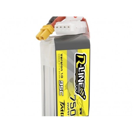 Batteries de propulsion avions RC - Batterie Tattu lipo 3S 11.1V 750mAh 95C prise XT30 rline - FLASH RC