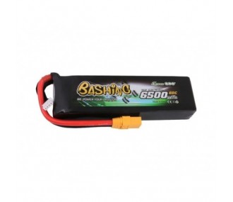 Batteries for RC cars and boats - Gens Ace Bashing-Series battery, Lipo 3S 11.1V 6500mAh 60C XT90 socket - FLASH RC