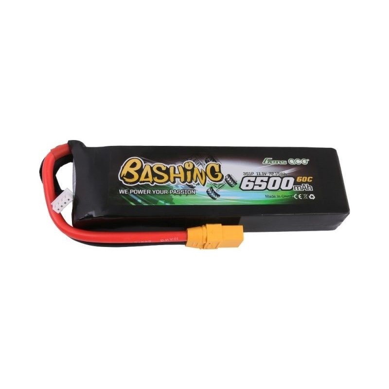 Batterien für RC-Autos und Boote - Batterie Gens Ace Bashing-Series, Lipo 3S 11.1V 6500mAh 60C Prise XT90 - FLASH RC