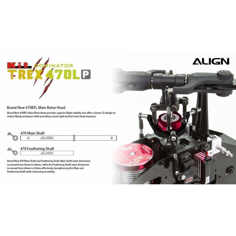 RC-Hubschrauber - Align T-REX 470LP(Kunststoff) Dominator KIT (RH47E03X) - RC FLASH