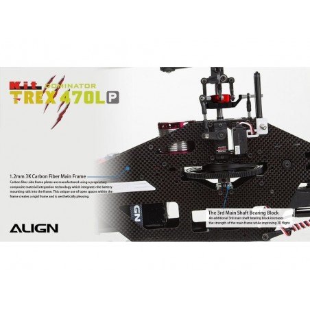 RC Helicopters - Align T-REX 470LP(Plastic) Dominator KIT (RH47E03X) - RC FLASH