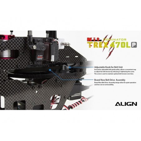 RC Helicopters - Align T-REX 470LP(Plastic) Dominator KIT (RH47E03X) - RC FLASH